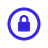 circle lock icon